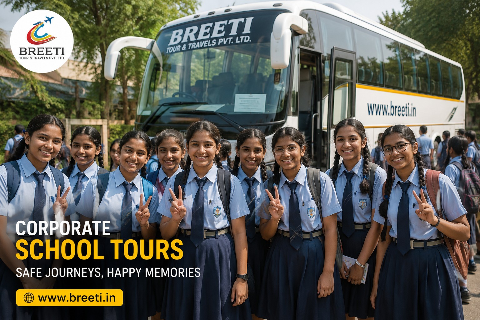 School group tour banner