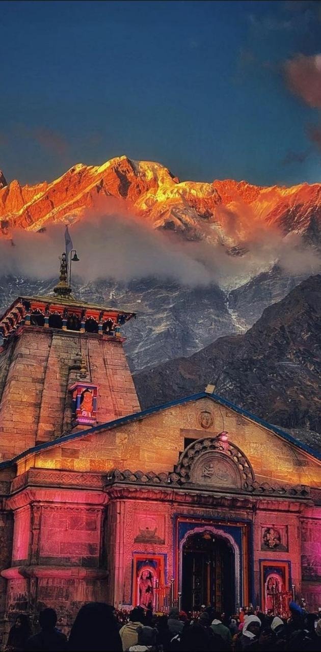 Kedarnath temple view